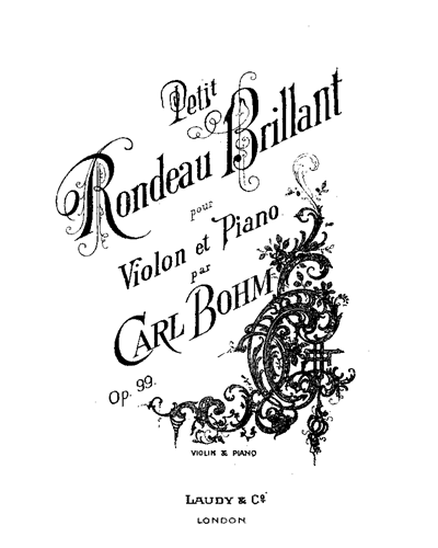 Petit Rondeau Brillant, Op. 99