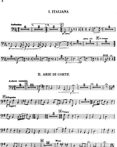 Respighi, Ottorino - Siciliana (from Antiche danze ed Arie) Sheet