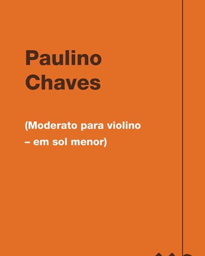 (Moderato para violino – em sol menor)