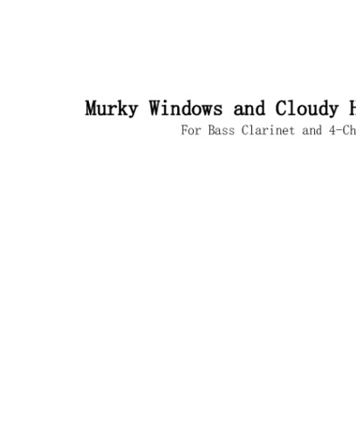 Murky Windows and Cloudy Horizons