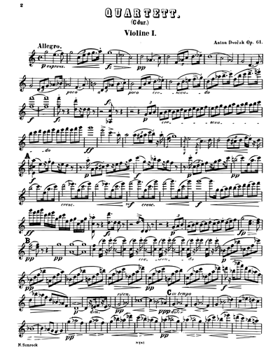 String Quartet in C, op. 61