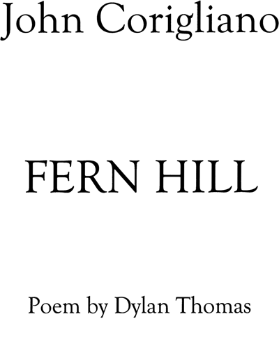 Fern Hill [Chamber Version, 1999]