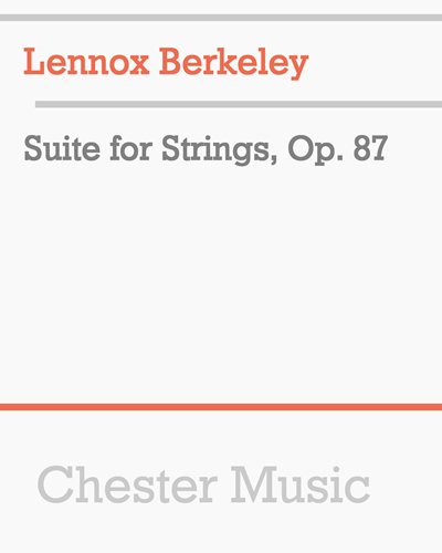 Suite for Strings, Op. 87