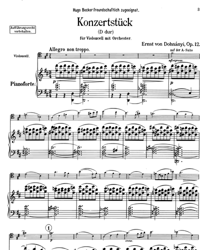 Concert Piece in D Major, op. 12