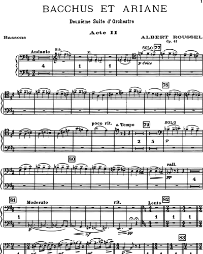 Bacchus et Ariane, Suite No. 2