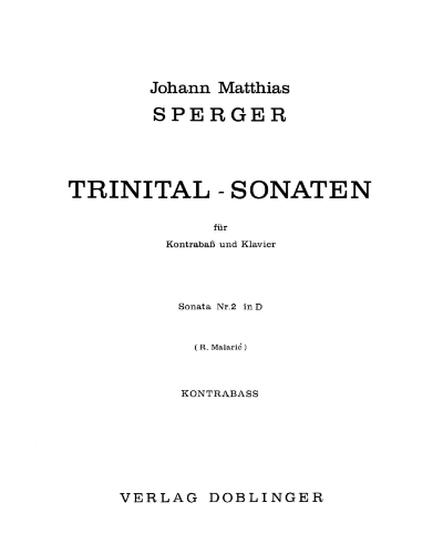 Sonata in Trinital No. 2 in D major