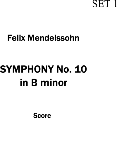String Symphony No. 10 in B minor