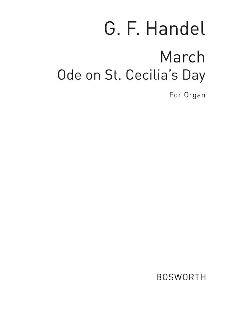 March Ode on St. Cecilia's Day