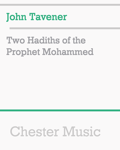 Two Hadiths of the Prophet Mohammed