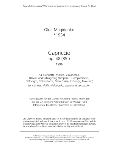 Capriccio, op. 48