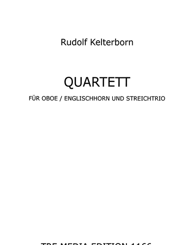 Quartett für Oboe/Englischhorn und Streichtrio