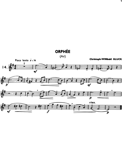 La Flûte Classique, Vol. 1: Orphée - Air
