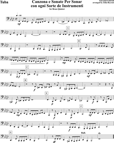 Canzona e Sonate per Sonare con ogni Sorte de Instrumenti