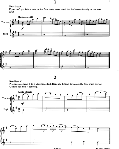 Set Two Flute Duets for Teacher and Pupil Vol. 1