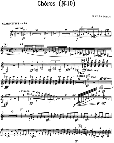 Clarinet 1 in A & Clarinet 2 in A