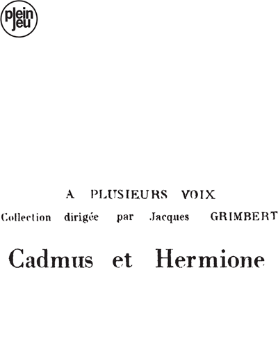 Cadmus et Hermione