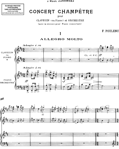 [Solo] Harpsichord & Piano (Alternative) & Piano Reduction