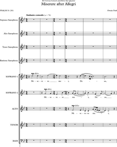 Full Score & Mixed Chorus SATB