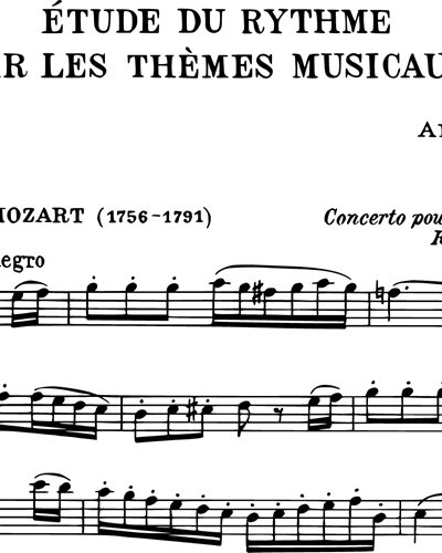 Étude Du Rythme Par Les Thèmes Musicaux Vol. 2