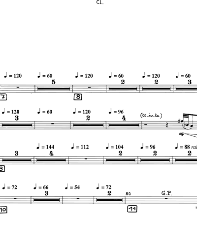 Clarinet in A/Clarinet in Bb/Piccolo Clarinet in Bb/Bass Clarinet