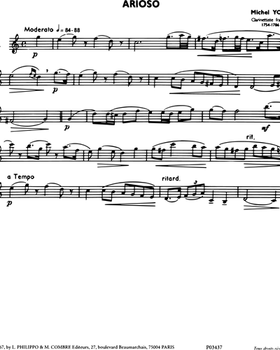 La Clarinette Classique, Vol. C: Arioso