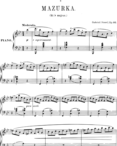 Mazurka in Bb major, op. 32