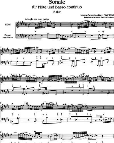 Sonate E-dur BWV 1035