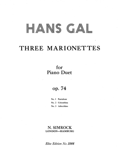 Three Marionettes, op. 74