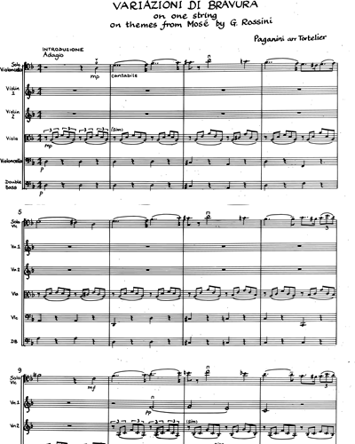 Variazioni di bravura on Themes from "Mosé" by G. Rossini