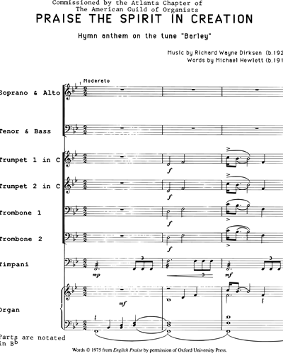 Full Score & Mixed Chorus