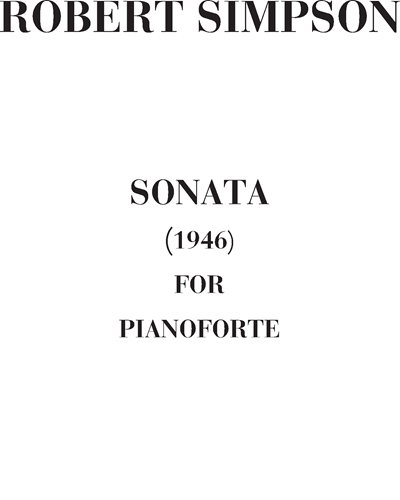 Sonata for pianoforte