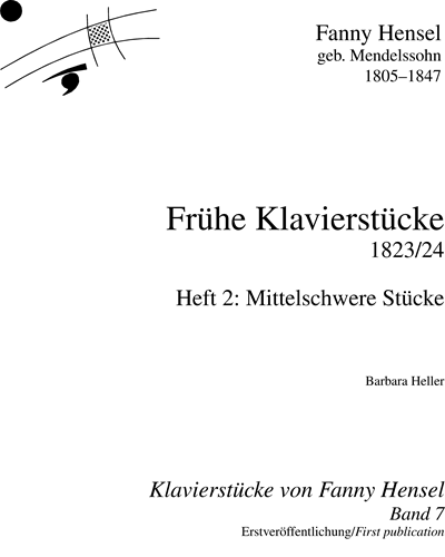 Piano Pieces by Fanny Hensel, Vol. 7