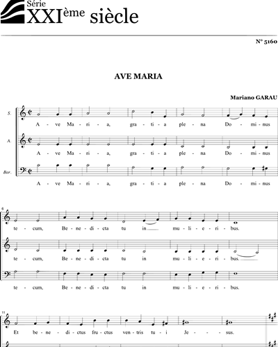 Ave Maria - Garau - SAB