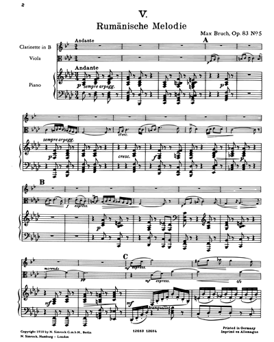 Eight Pieces, op. 83 (No. 5 in F minor)