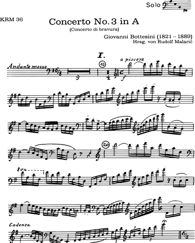 Concerto No. 3 in A major, 'Concerto di Bravura'