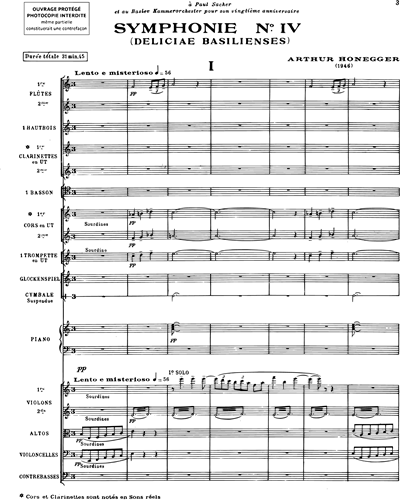 Symphonie n. 4 "Deliciæ basilienses"