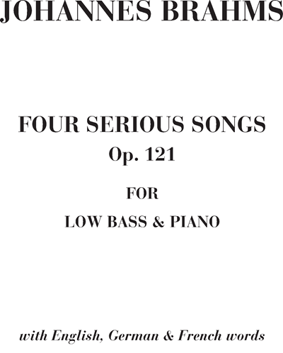 Four Serious Songs, op. 121