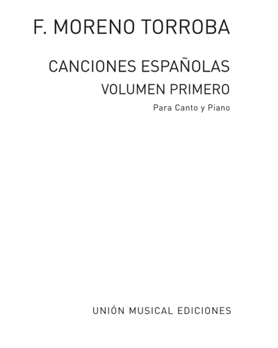 Canciones Españolas, Vol. 1