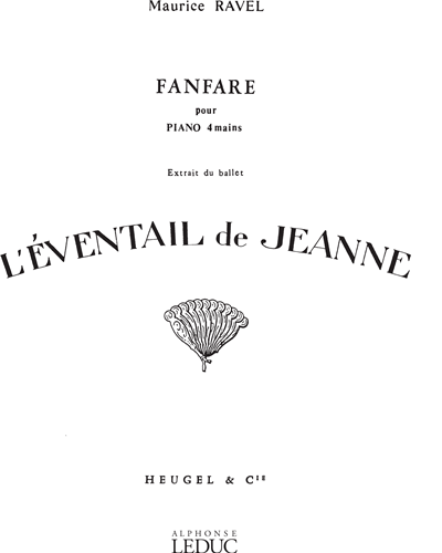Fanfare pour Piano 4 Mains (extrait du Ballet "L'Éventail de Jeanne")