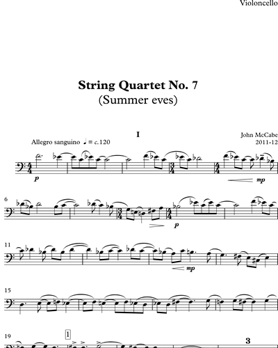 String Quartet No. 7 ("Summer eves")
