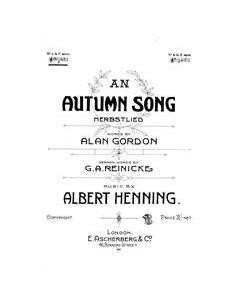 An Autumn Song (Herbstlied)
