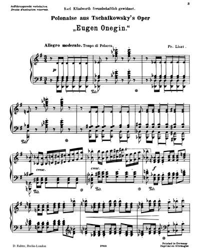 Polonaise (from "Eugen Onegin")