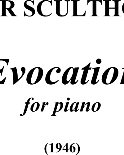 Evocation, op. 9