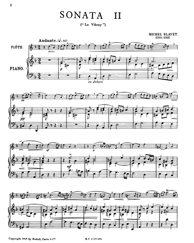Sonata No. 2 (La Vibray)