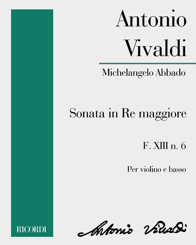 Sonata in Re maggiore F. XIII n. 6