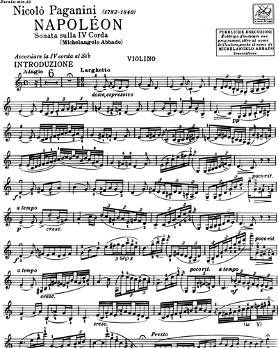 Sonata sulla IV corda "Napoléon"