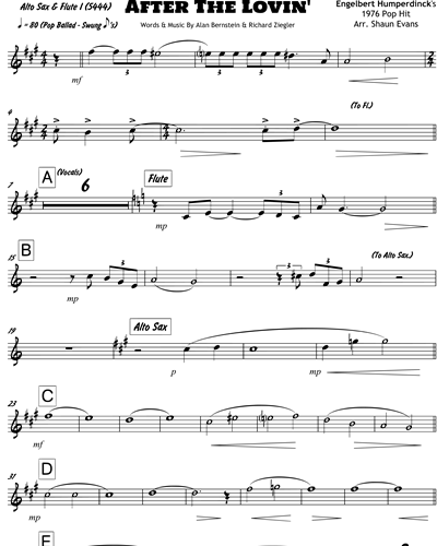 Alto Saxophone 1/Flute