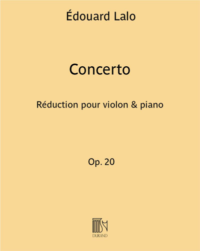 Concerto Op. 20 - Réduction pour violon & piano