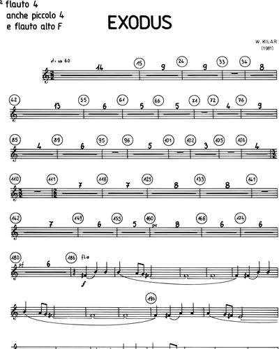 Flute 4/Piccolo 4/Alto Flute in F