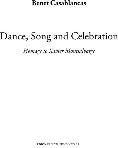 Dance, Song and Celebration